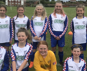 Girls football team smashes it with energas kit sponsorship deal